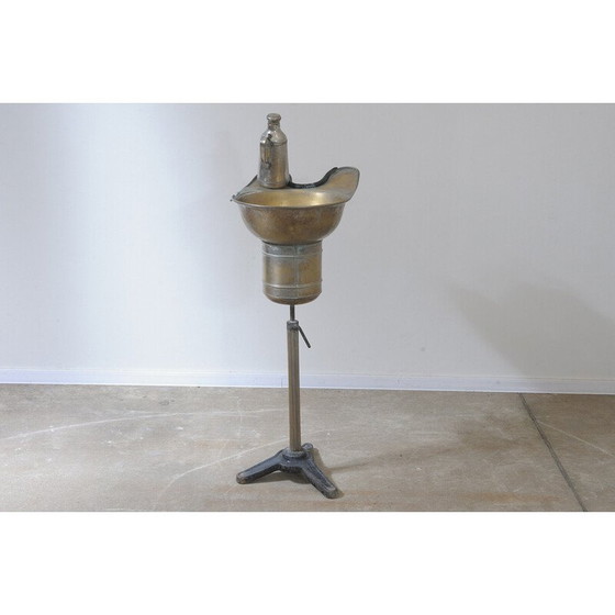 Image 1 of Vintage kapper wastafel in chroom metaal