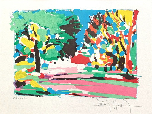 Victor Hasch, 'Golf De Mougins' Litho