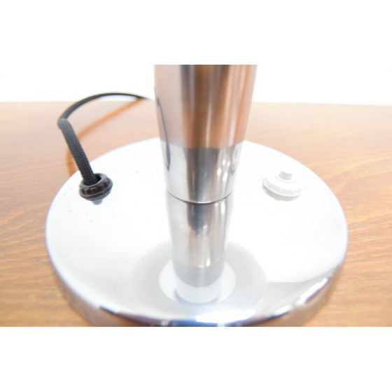 Image 1 of Vintage Art Deco lamp van glas en metaal, Tsjecho-Slowakije 1930