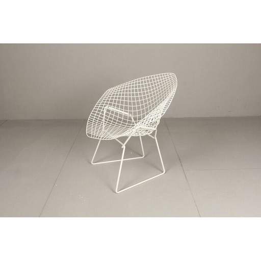 Witte Diamond-stoel in de stijl van Bertoia voor Knoll, 1983