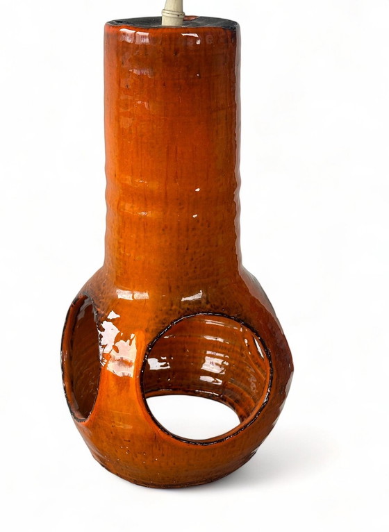 Image 1 of Space Age Hot Lava Keramiek Jaren 70 Hanglamp Vintage Lamp Mid Century 