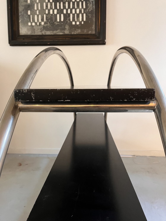 Image 1 of 80's roestvrij stalen plank