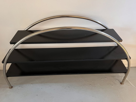 Image 1 of 80's roestvrij stalen plank