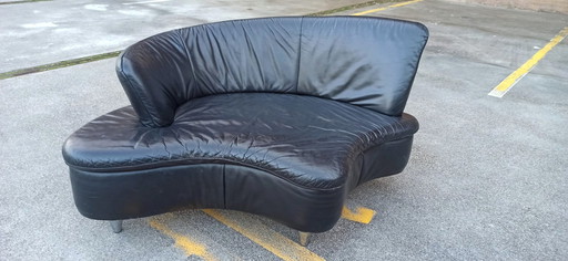 Leren Bankje / Loungebankje / Loveseat