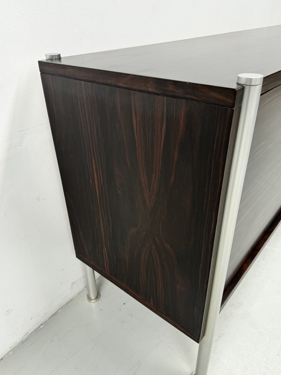 Image 1 of Mid Century Groot Dressoir In Braziliaans Jacaranda, 1980S.