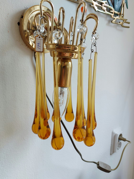 Image 1 of Vintage Teardrop Wandlamp