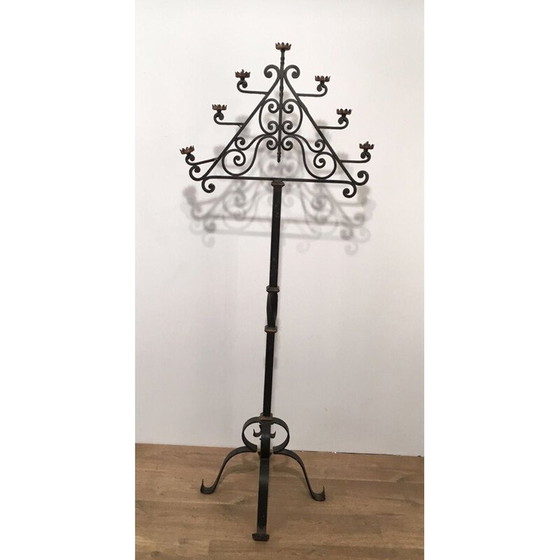 Image 1 of Vintage vloerlamp met 7 armen, 1940