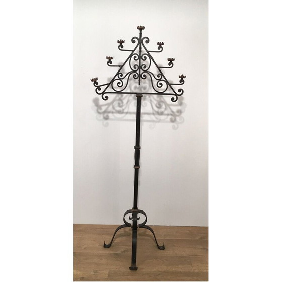 Image 1 of Vintage vloerlamp met 7 armen, 1940