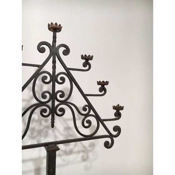 Image 1 of Vintage vloerlamp met 7 armen, 1940