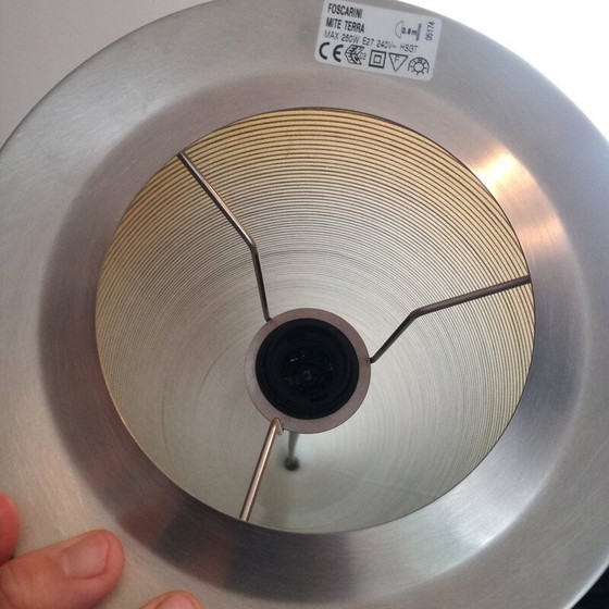 Image 1 of Vintage Mite Terra vloerlamp in glasweefsel en koolstofdraad van Marc Sadler voor Foscarini