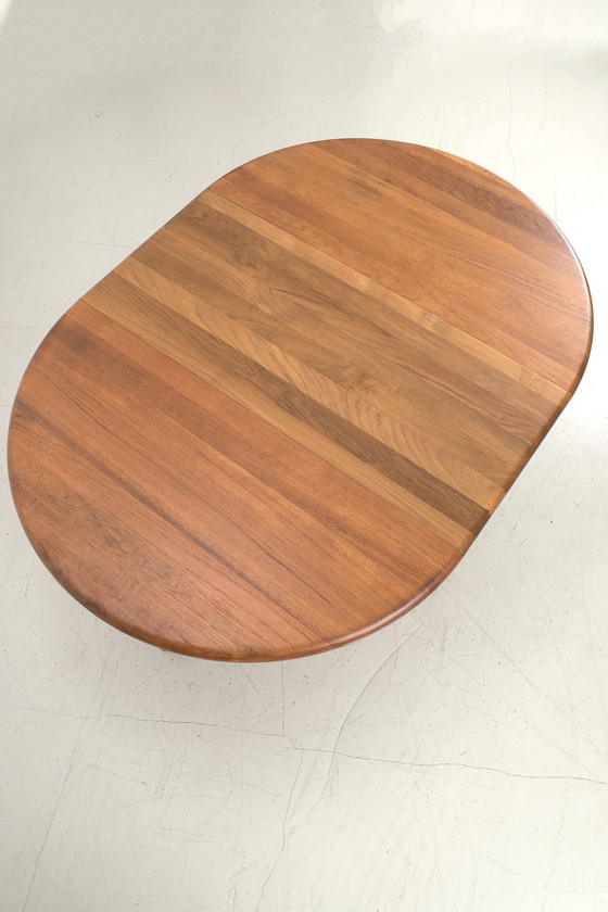 Image 1 of Vintage Deens teak uittrektafel