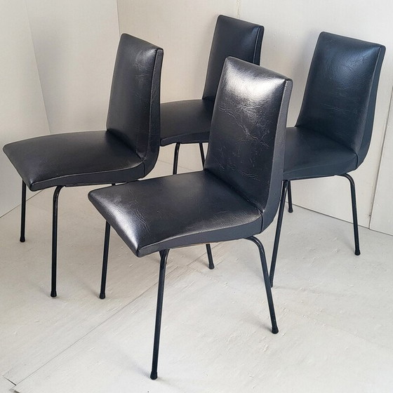 Image 1 of Set van 4 vintage Meurop stoelen van Pierre Guariche, 1960