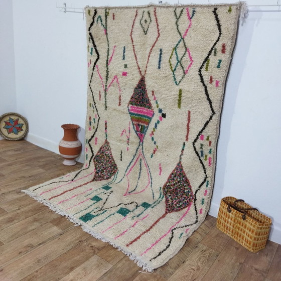 Image 1 of Marokkaans Berberkleed Van Wol Veelkleurig - Tapis Marocain Berbère En Laine 