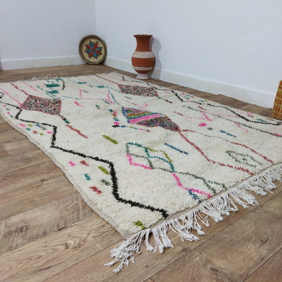 Image 1 of Marokkaans Berberkleed Van Wol Veelkleurig - Tapis Marocain Berbère En Laine 