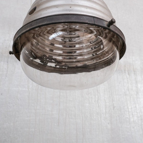 Image 1 of Vintage Mercurius glazen tweekleurige hanglamp, Frankrijk 1920