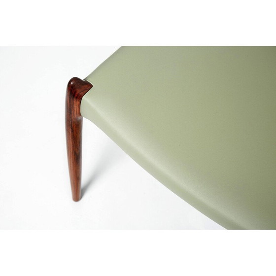 Image 1 of Set van 8 Rosewood Model 78 eetkamerstoelen door Niels Moller, 1962