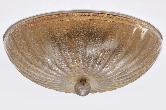 Image 1 of Italiaanse plafonnière van Muranoglas 