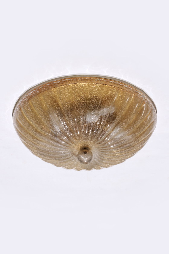 Image 1 of Italiaanse plafonnière van Muranoglas 