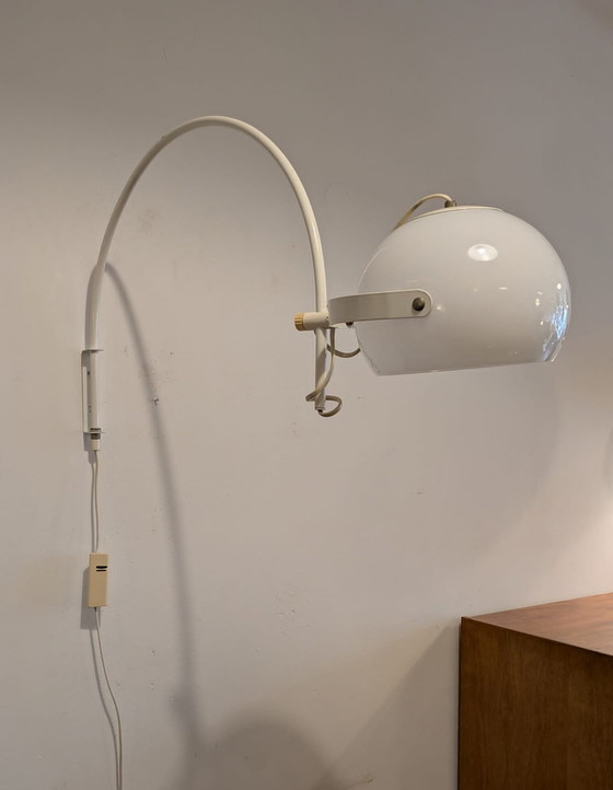 Image 1 of Vintage Space Age Mushroom Boog Wandlamp 