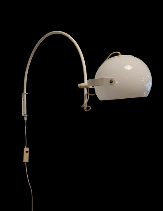 Image 1 of Vintage Space Age Mushroom Boog Wandlamp 