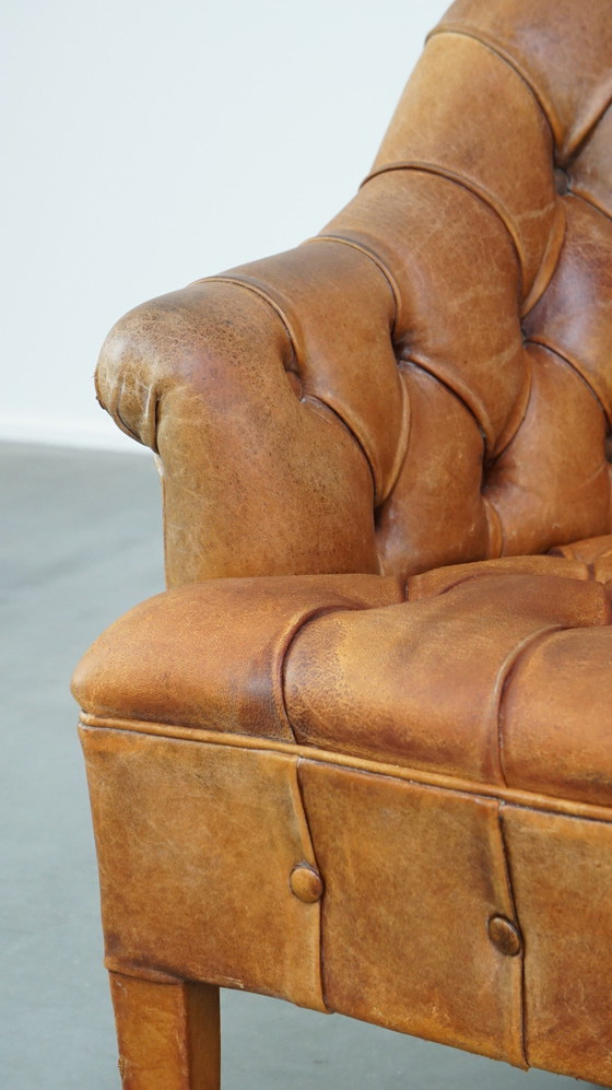 Image 1 of Schapenleren Chesterfield Fauteuil