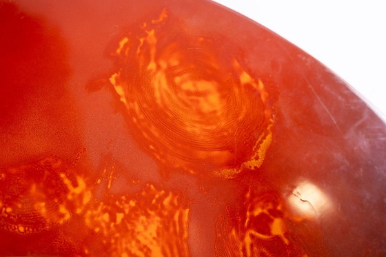 Image 1 of Ginette Clement. Ronde lakspiegel. Jaar 1966.