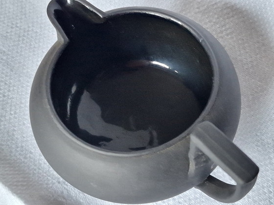 Image 1 of Wedgwood zwart basalt koffie & thee set