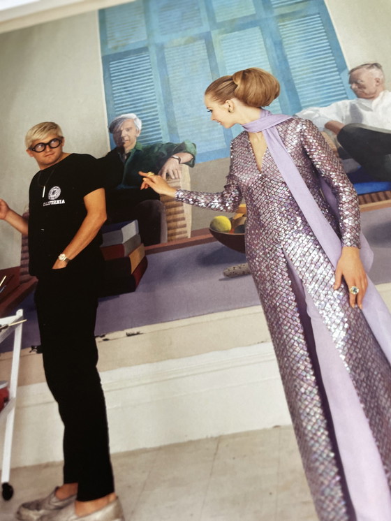 Image 1 of Cecil Beaton, David Hockney, Maudie James&Peter Schlesinger, Vogue december 1968, Copyright Condé Nast Publications Ltd, Pri