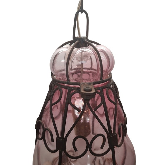 Image 1 of Vintage Venetiaanse Murano Glazen Hanglamp