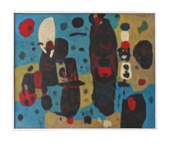 Image 1 of Willem Boon, Abstracte compositie, 20e eeuw, Olieverf op doek