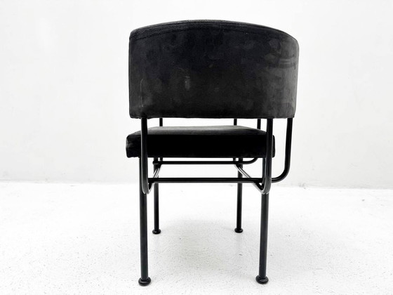 Image 1 of 5x Postmoderne Cotton Club stoelen van Carlo Forcolini voor Stellar Works, jaren 1988