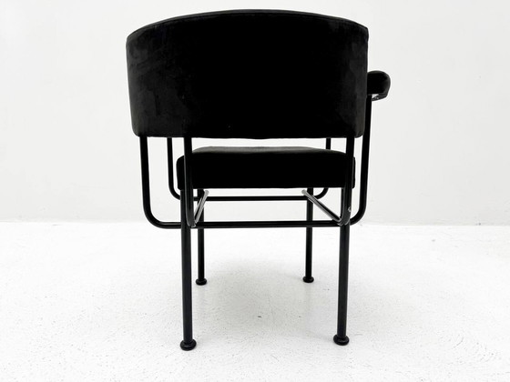 Image 1 of 5x Postmoderne Cotton Club stoelen van Carlo Forcolini voor Stellar Works, jaren 1988