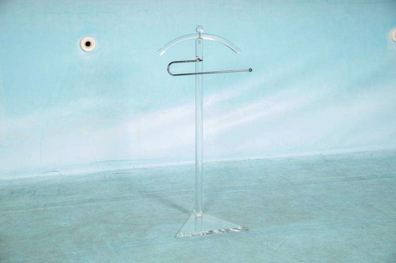 Image 1 of Minimalist dressboy plexiglass, postmodern coatrack 80s