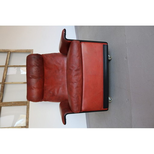 Vintage fauteuil met Ottomane van Dieter Rams voor Vitsoe - 1960