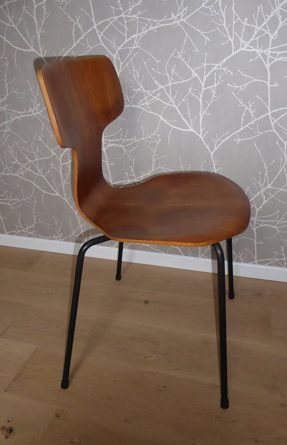 Image 1 of 4x Fritz Hansen Hammer Stoel van Arne Jacobsen