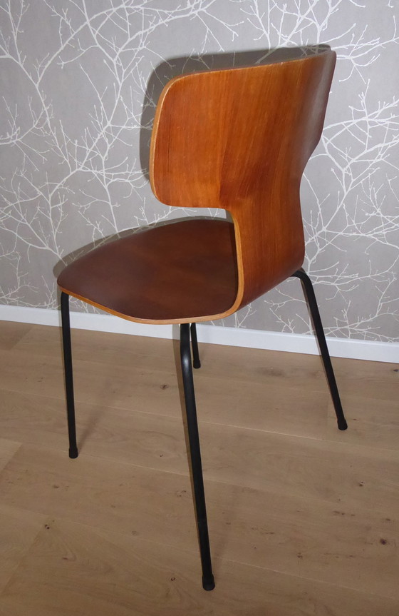 Image 1 of 4x Fritz Hansen Hammer Stoel van Arne Jacobsen