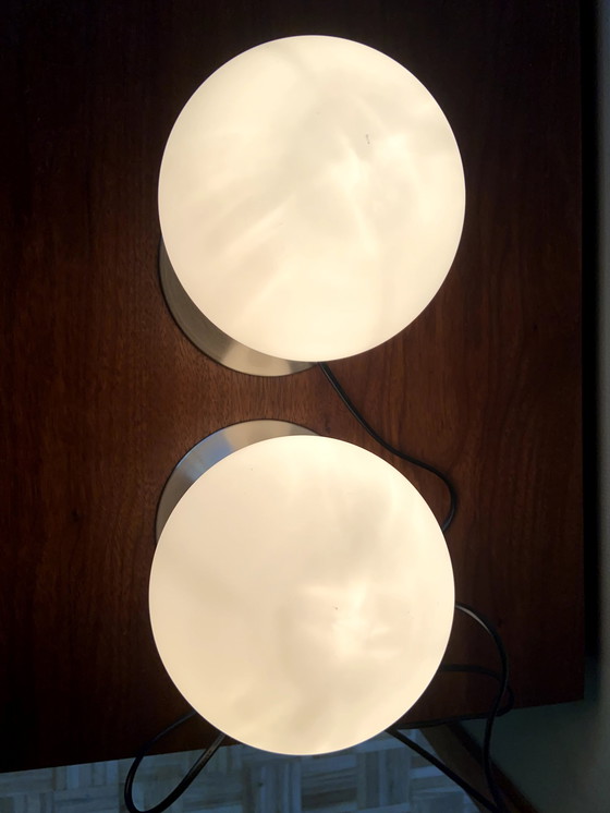 Image 1 of 2X Vintage Tip-Touch Paddestoel Lamp