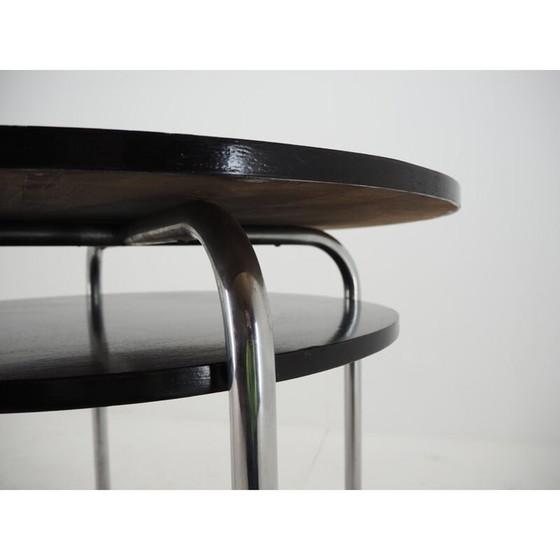 Image 1 of Vintage chromen Bauhaus tafel functionalisme, Tsjecho-Slowakije 1920