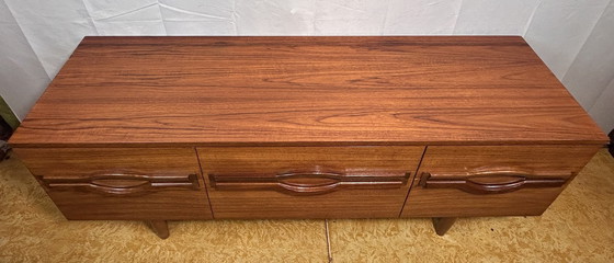 Image 1 of Mid Century Retro Vintage Teak Dressoir Van Stonehill 1960