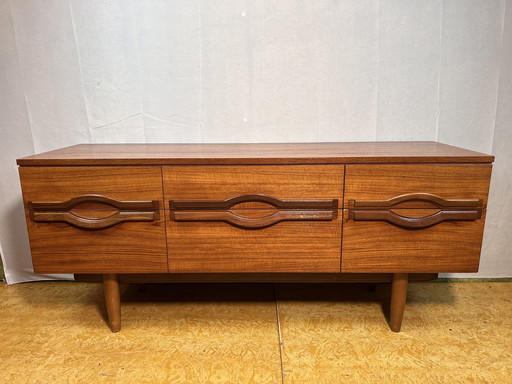 Mid Century Retro Vintage Teak Dressoir Van Stonehill 1960