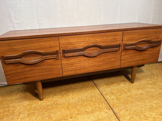 Image 1 of Mid Century Retro Vintage Teak Dressoir Van Stonehill 1960