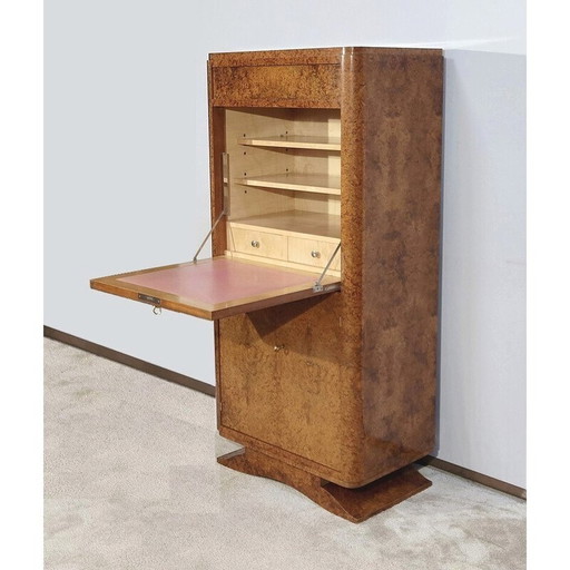 Vintage secretaire van Amboyna, 1920