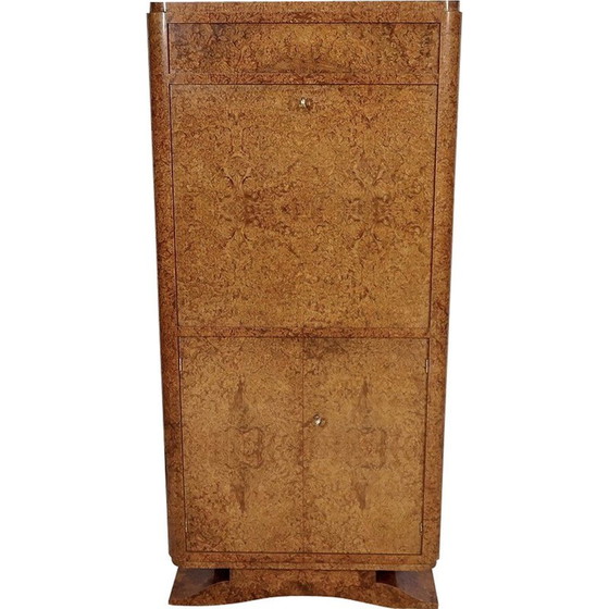 Image 1 of Vintage secretaire van Amboyna, 1920