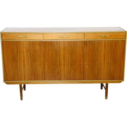 Vintage walnoten dressoir, Zweden 1960