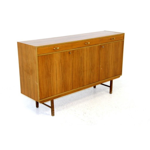 Vintage walnoten dressoir, Zweden 1960