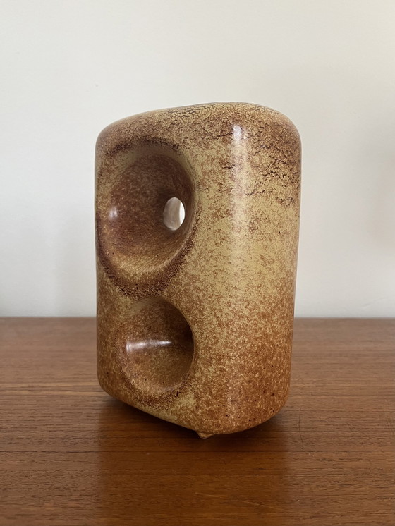 Image 1 of 2x Roberto Rigon vaas Bertoncello Ceramiche d'arte 1960s