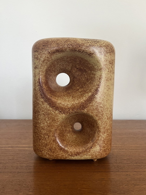 Image 1 of 2x Roberto Rigon vaas Bertoncello Ceramiche d'arte 1960s