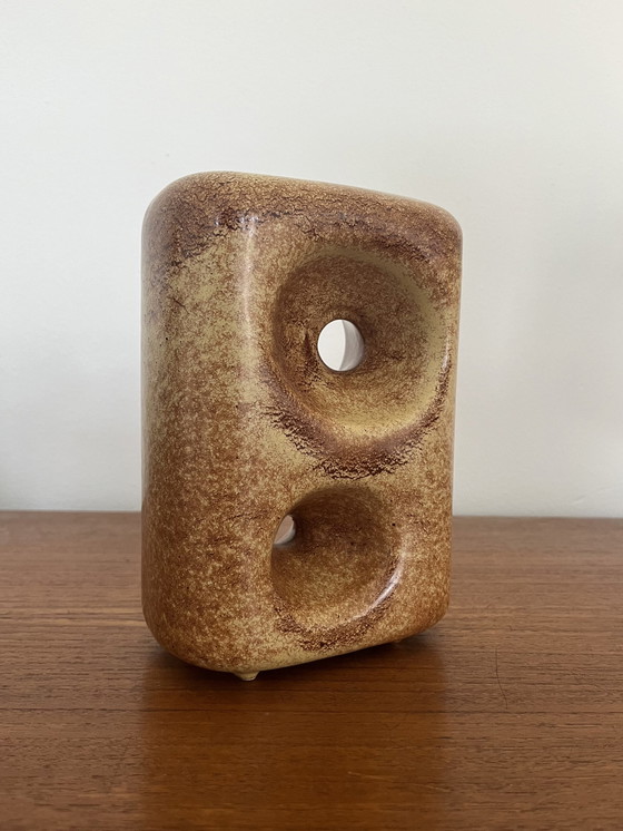 Image 1 of 2x Roberto Rigon vaas Bertoncello Ceramiche d'arte 1960s