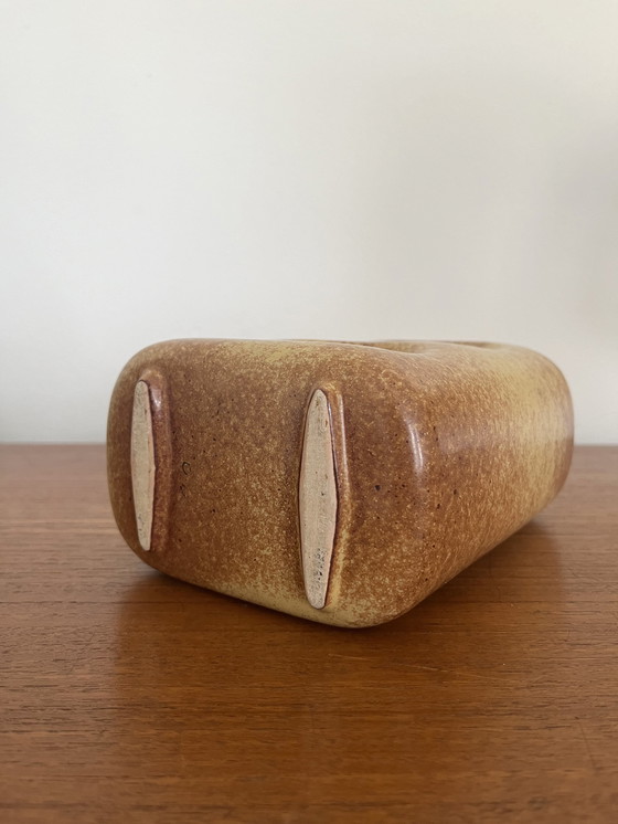 Image 1 of 2x Roberto Rigon vaas Bertoncello Ceramiche d'arte 1960s