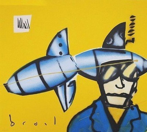 Herman Brood  ---Rocket Scientist--Handgesigneerd.